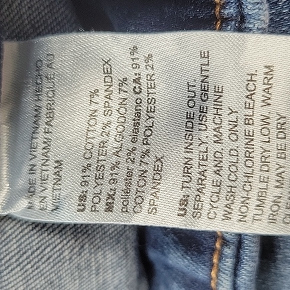 Chico's Pull On Slim Boot Cut Jeans Size 8 - *ALTERED* - Picture 8 of 8